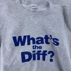 Vintage Pepsi What's the Diff? Sweatshirt Mens Medium Crewneck Pullover 90s Soda